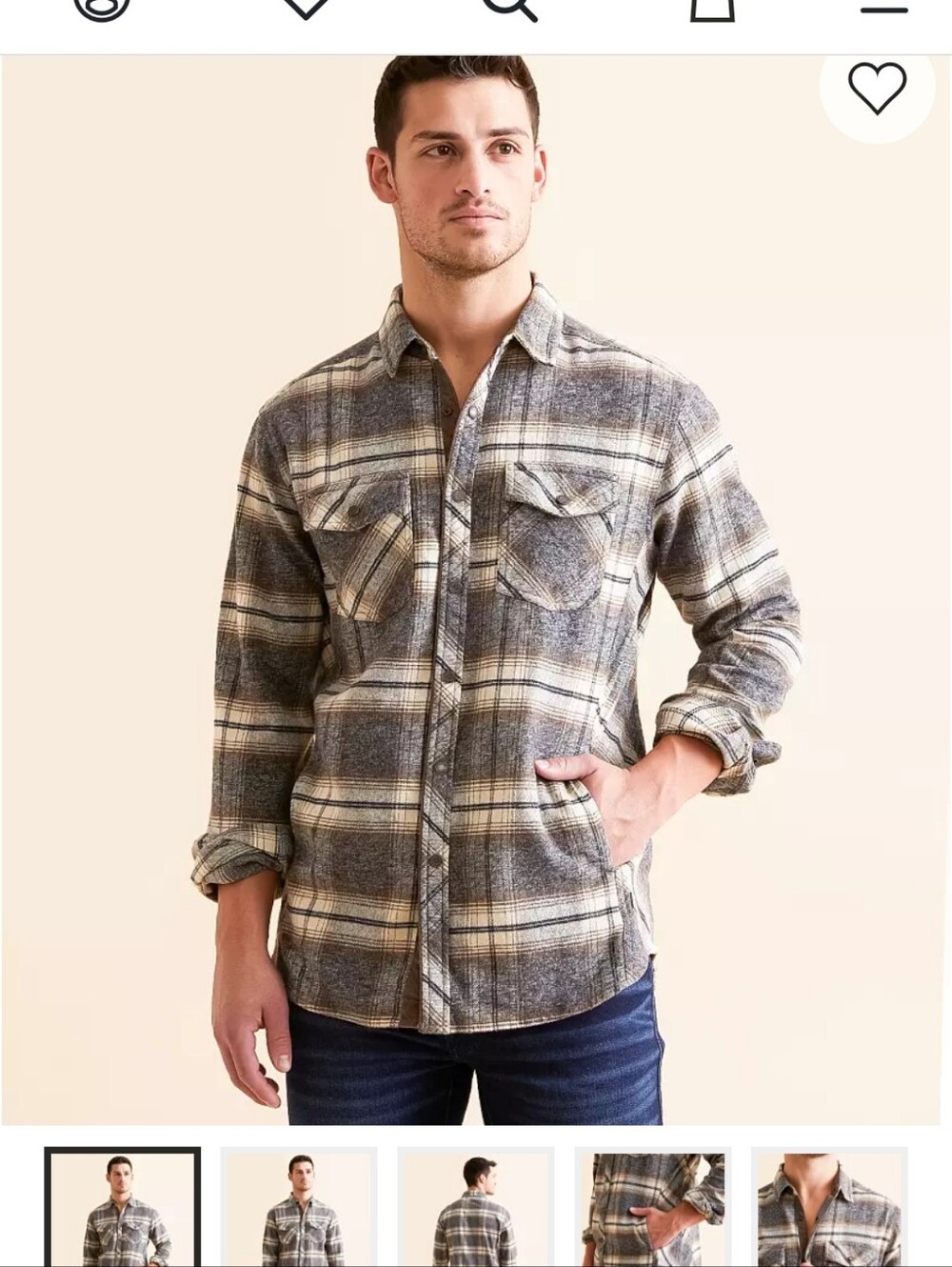 Outpost Makers By Buckle Flannel Athletic Shirt Mens XXL